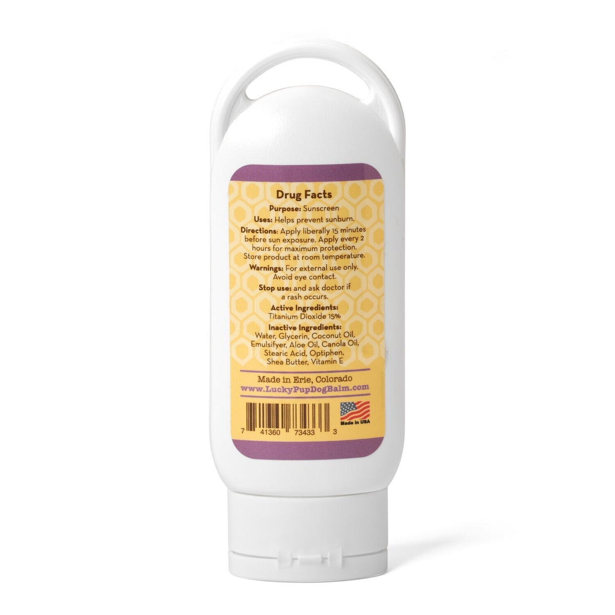 Lucky Pup SPF 40 Natural Sunscreen lotion