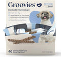 Groovies Senior Small Chicken Flavor Dental Dog Chews, individually wrapped