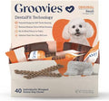 Groovies Original Small Chicken Flavor Dental Dog Chews, individually wrapped