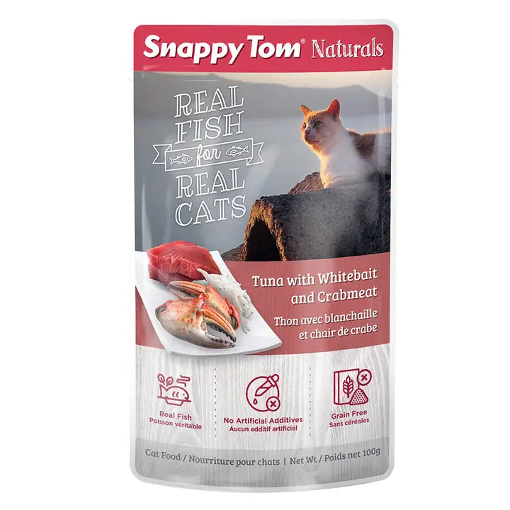 Snappy Tom Naturals® - Tuna with Whitebait and Crabmeat 3.5 oz