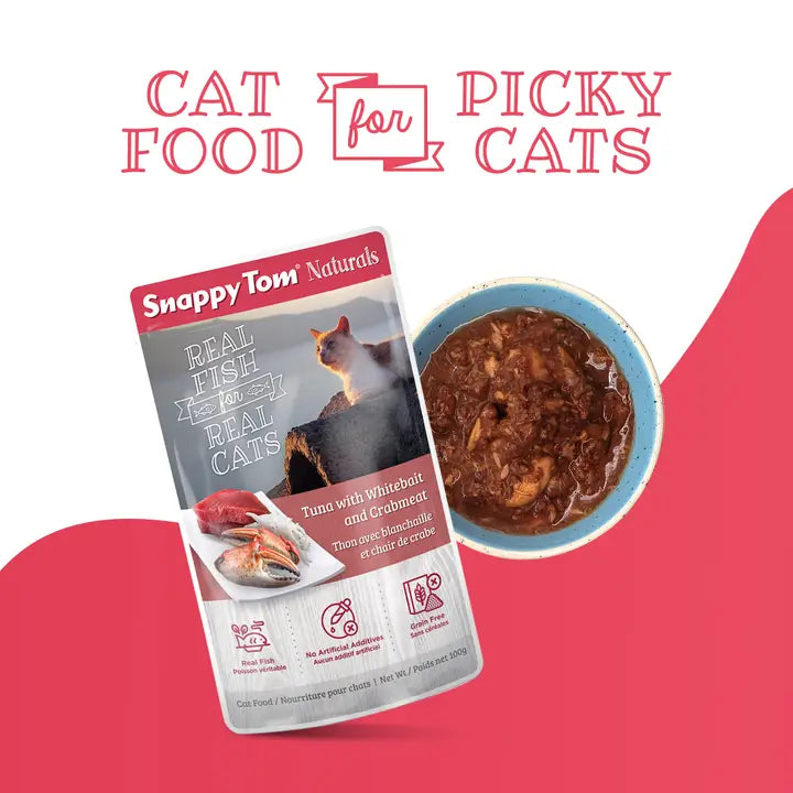Snappy Tom Naturals® - Tuna with Whitebait and Crabmeat 3.5 oz