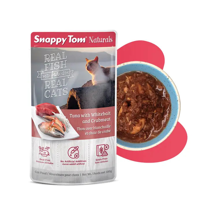 Snappy Tom Naturals® - Tuna with Whitebait and Crabmeat 3.5 oz