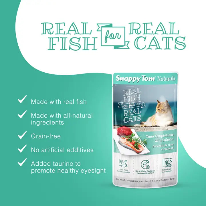 Snappy Tom Naturals® - Tuna Temptations with Salmon 3.5 oz