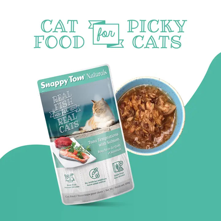 Snappy Tom Naturals® - Tuna Temptations with Salmon 3.5 oz