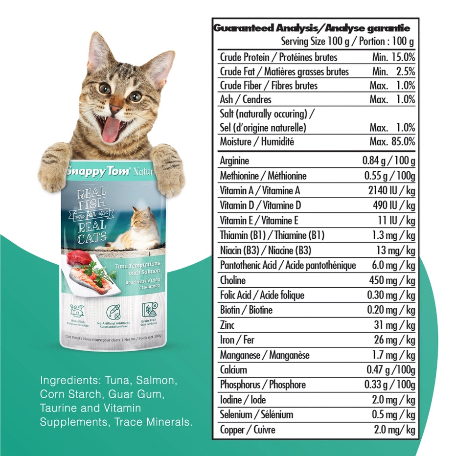 Snappy Tom Naturals® - Tuna Temptations with Salmon 3.5 oz