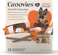 Groovies Original X-Large Chicken Flavor Dental Dog Chews, individually wrapped